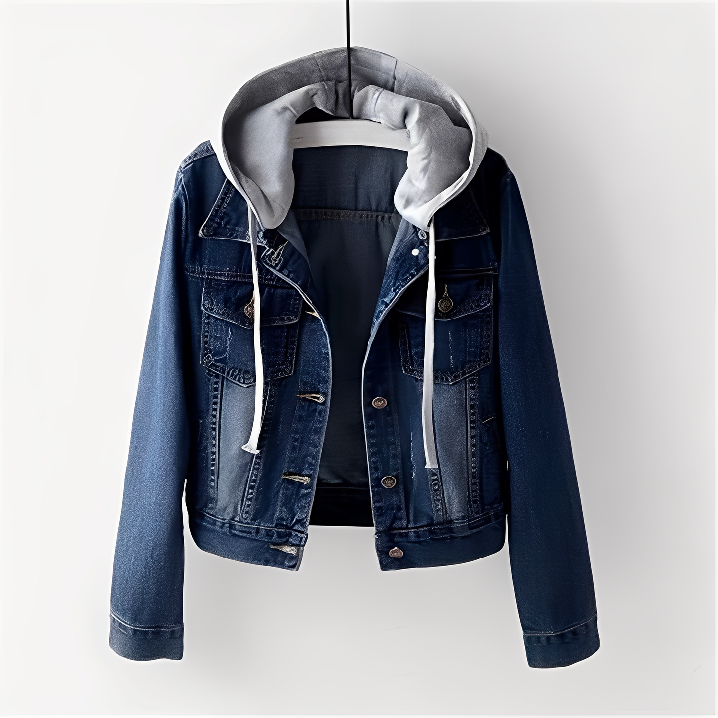 Karolyn - Trendige Jeansjacke für Damen mit Kapuze