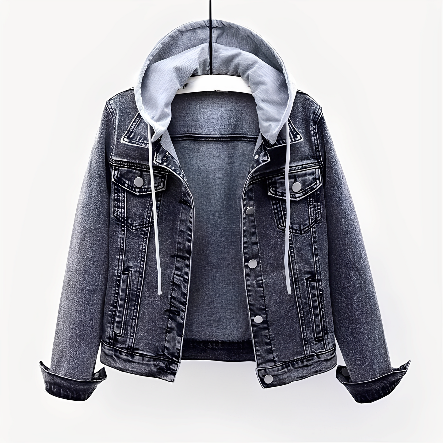 Karolyn - Trendige Jeansjacke für Damen mit Kapuze