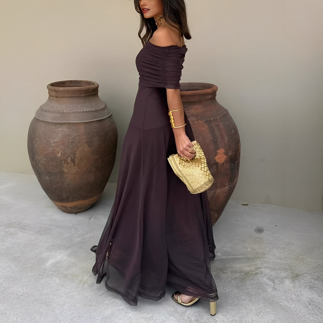 Eunice - Elegantes Damen-Maxikleid aus Mesh