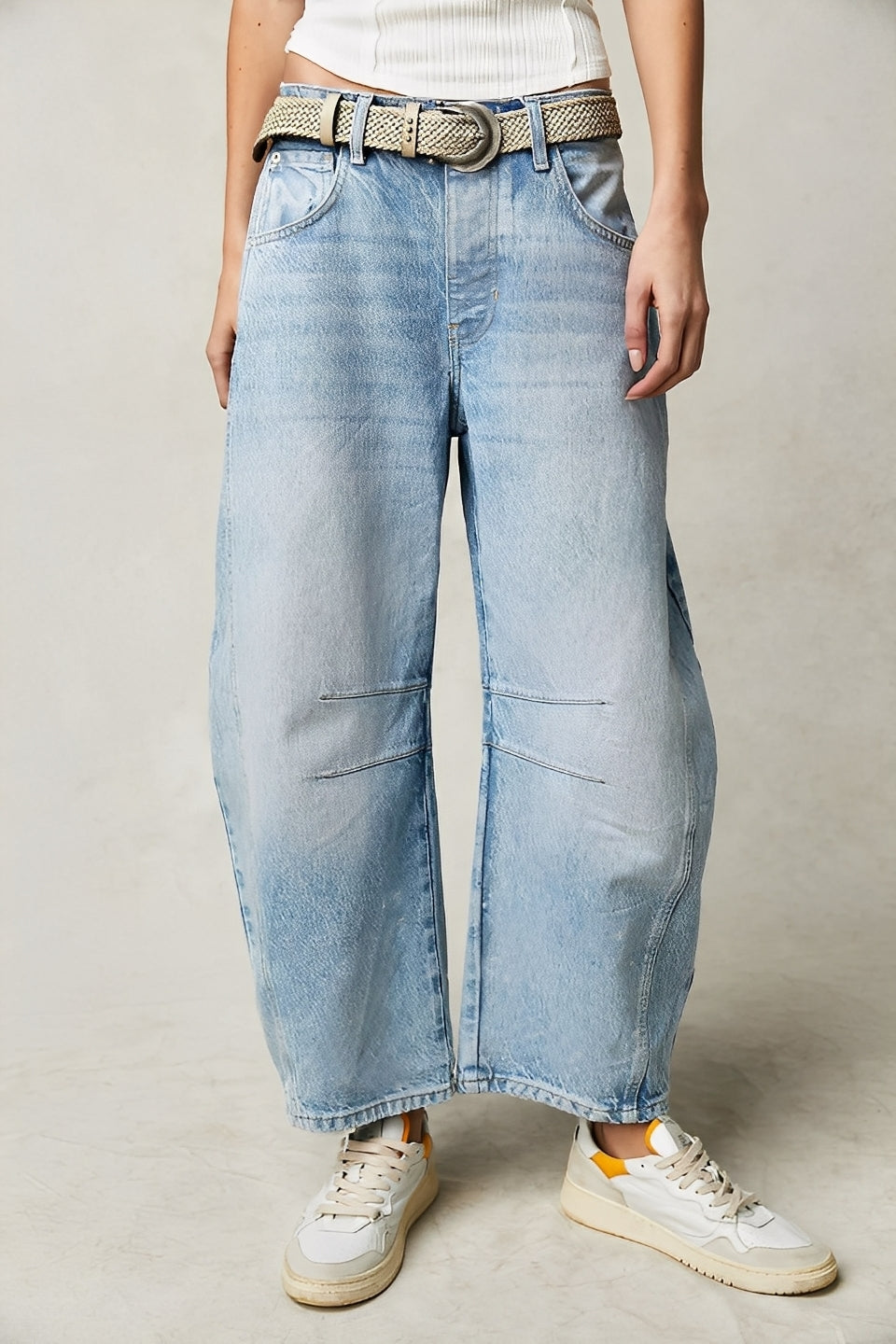 Adrienne - Klassische, locker geschnittene Barrel-Jeans für Frauen