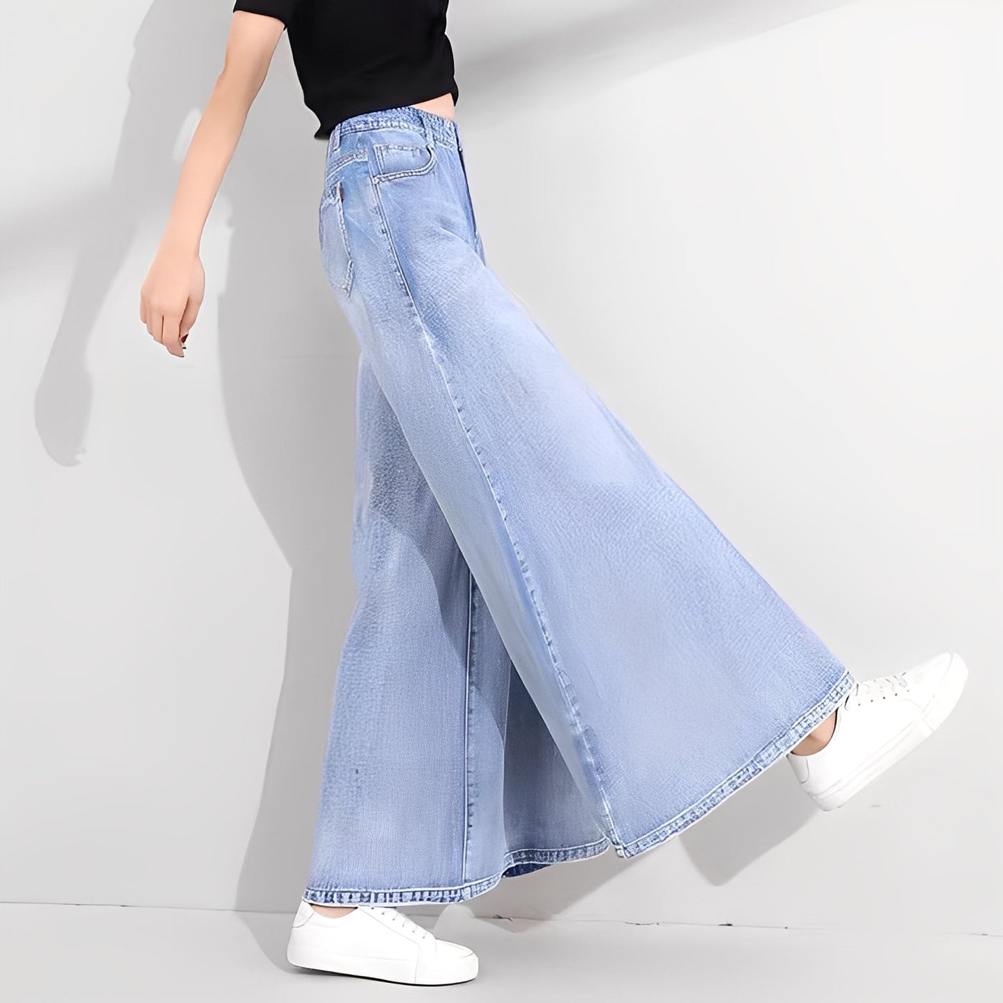 Jasmine - Moderne Damen-Jeans mit weitem Bein