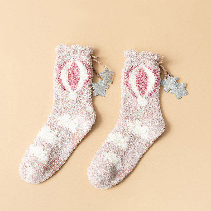 Ramona - Stilvolle, wärmende Fleece-Wintersocken für Damen