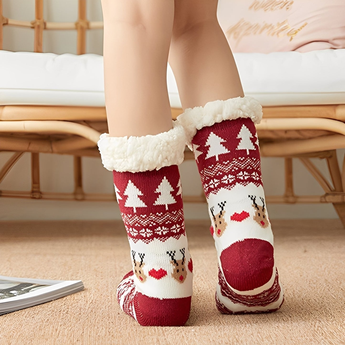 Kassia - Warme Damen-Weihnachtssocken