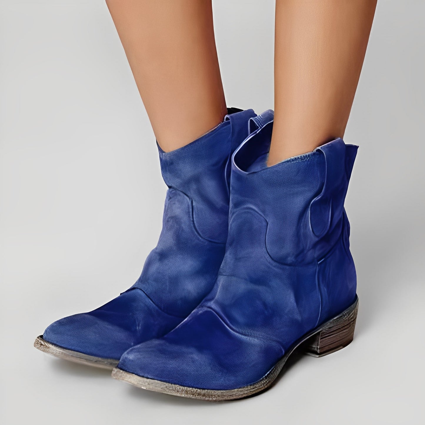 Adaline - Damen-Cowboystiefel im Retro-Look mit kleinem Absatz