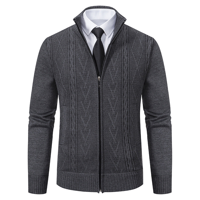 Stafford - Schicker Herren-Cardigan mit Zipper