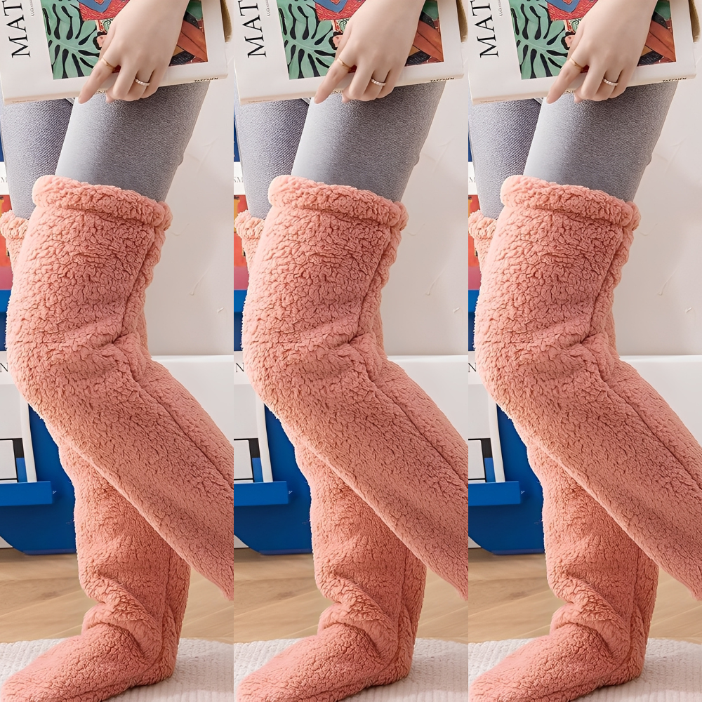 Camellia - Warme, knielange Wintersocken für Damen