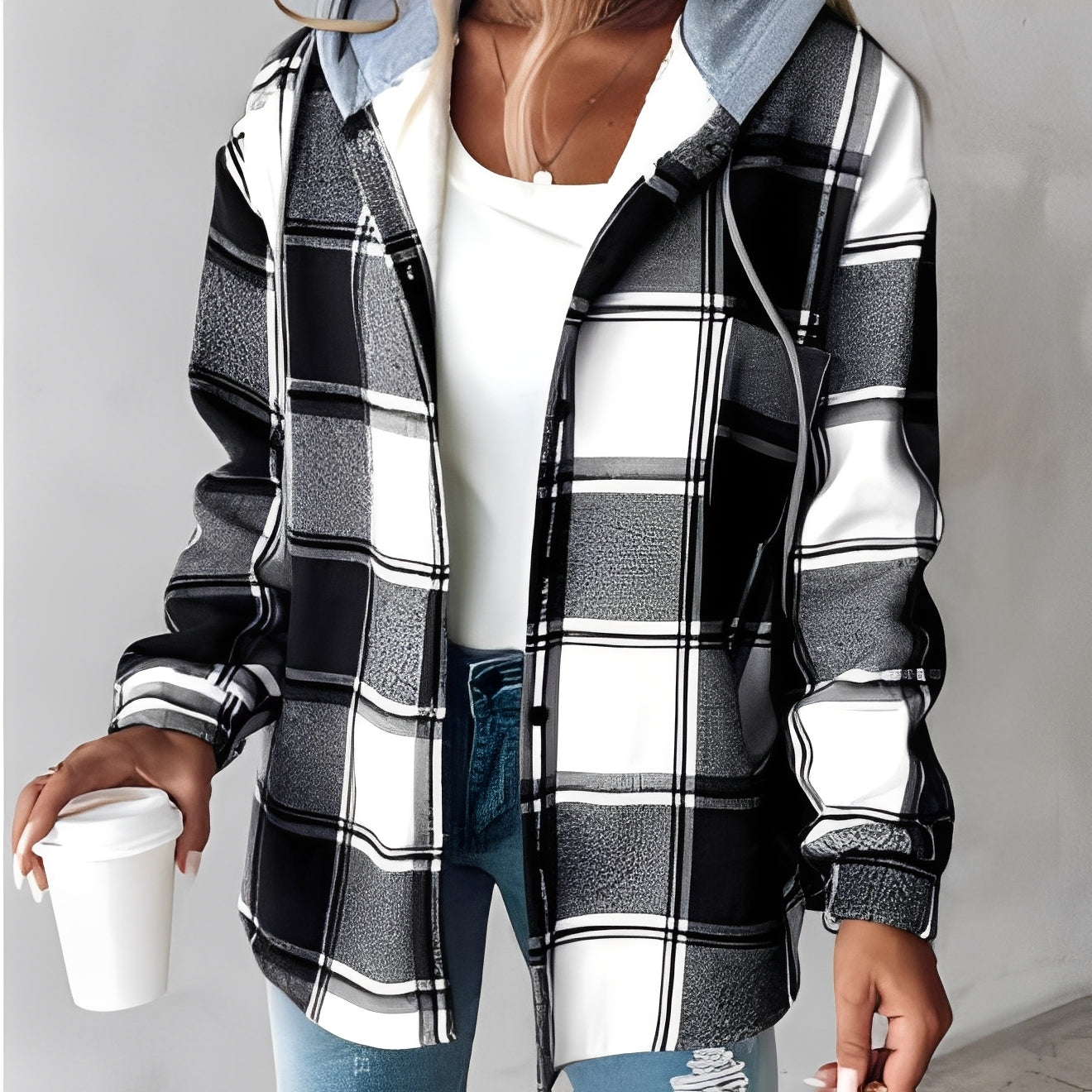 Briana - Bequeme, warme Damen-Hoodie-Jacke