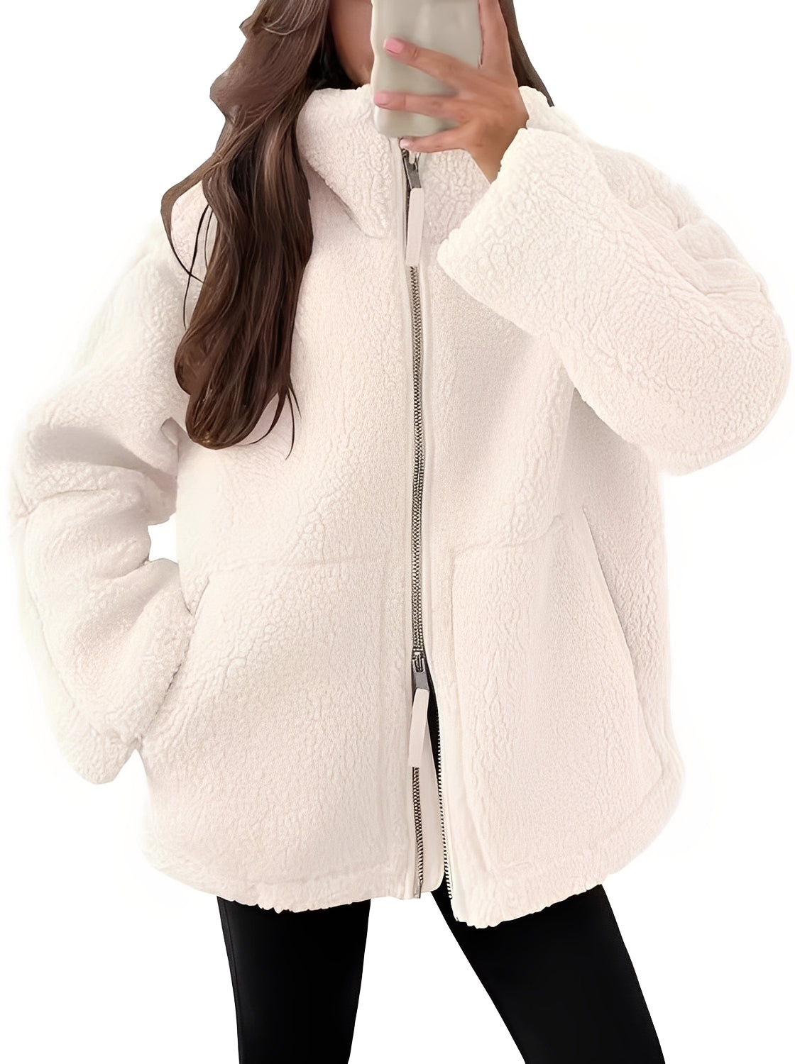 Rowena - Stilvolle Damenwolljacke mit Reißverschluss