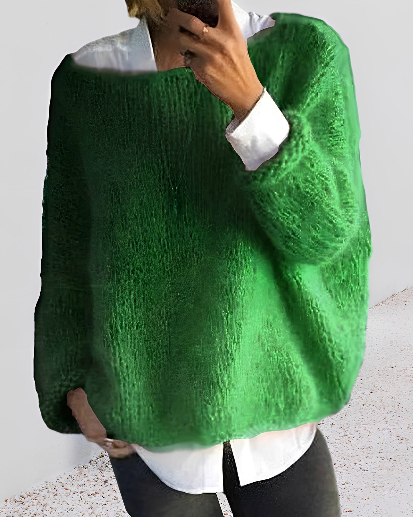 Sarah – Farbiger Rundhals-Pullover