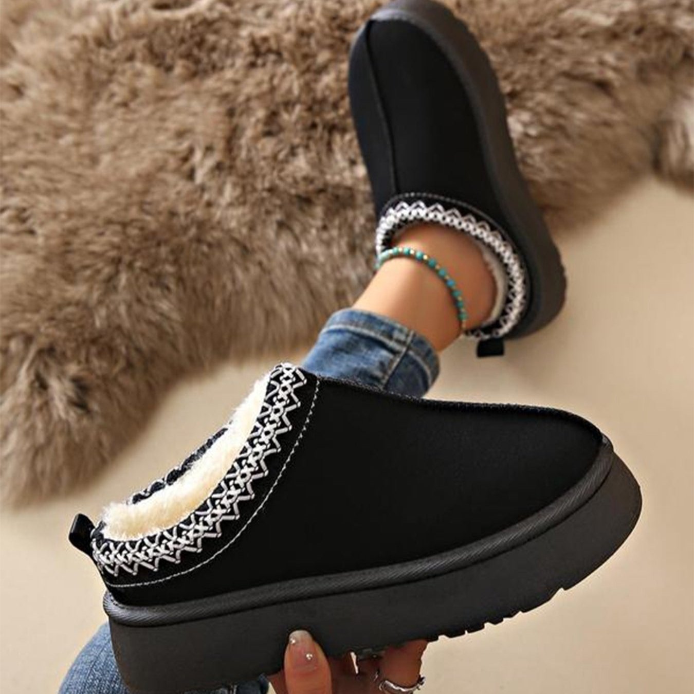 Audrey – Winterstiefel Mode Stil Plateau
