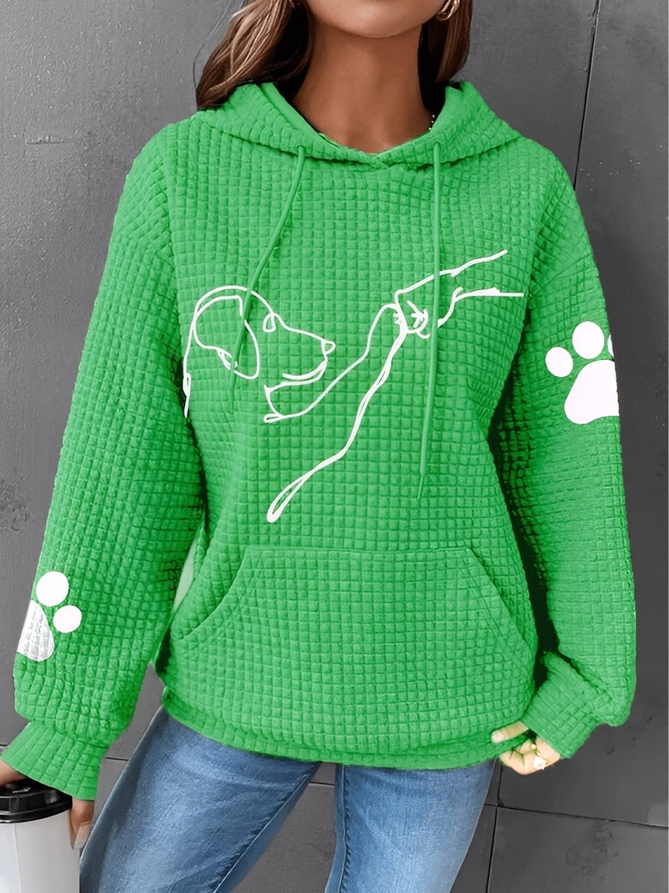 Berenice - Bedruckter Damen-Kapuzenpullover für Bequemlichkeit