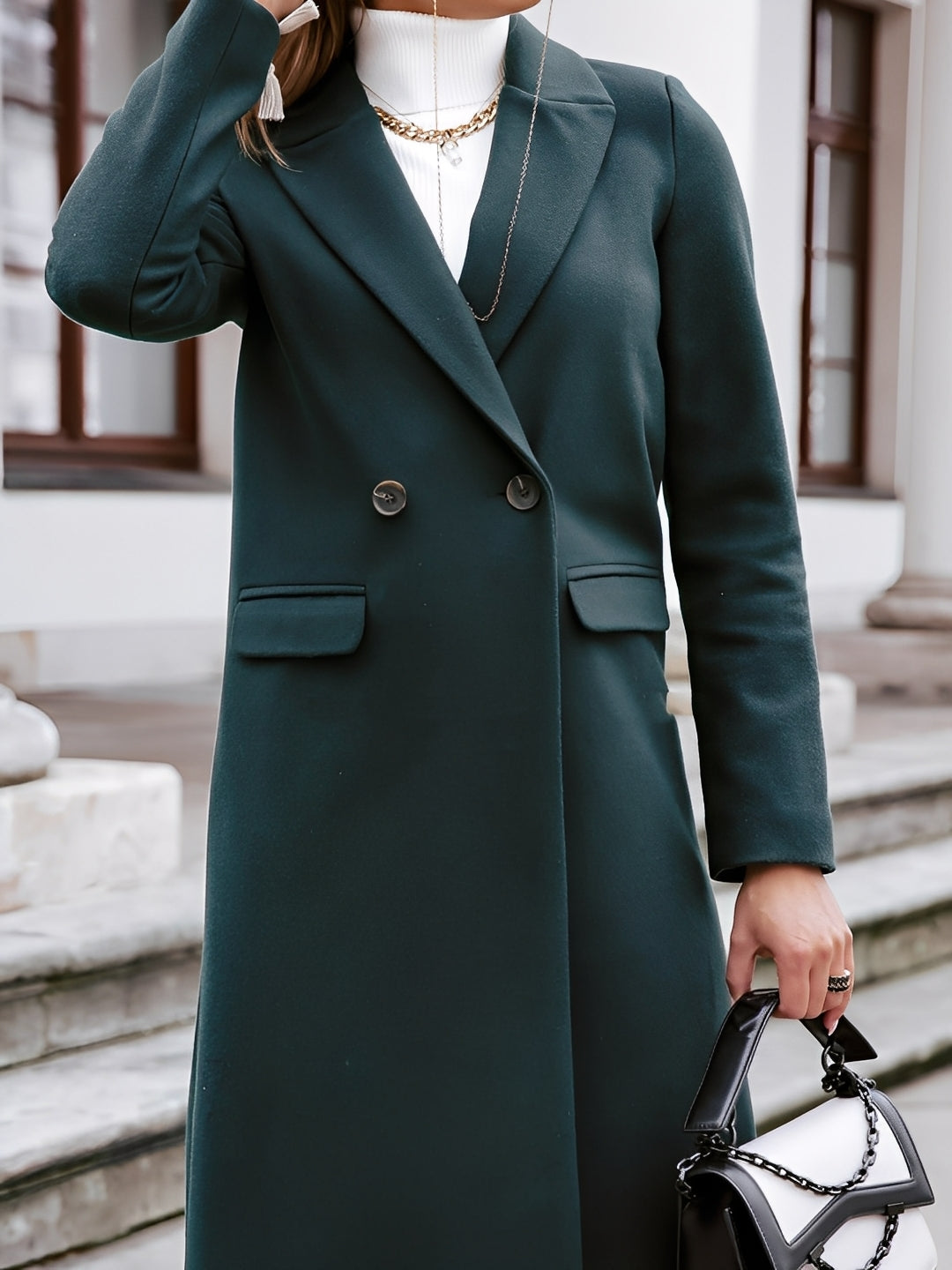 Moriah - Eleganter und warmer Damen-Wollmantel