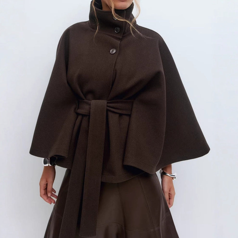 Loraine - Modische Damenjacke mit weitem Schnitt und Gürtel