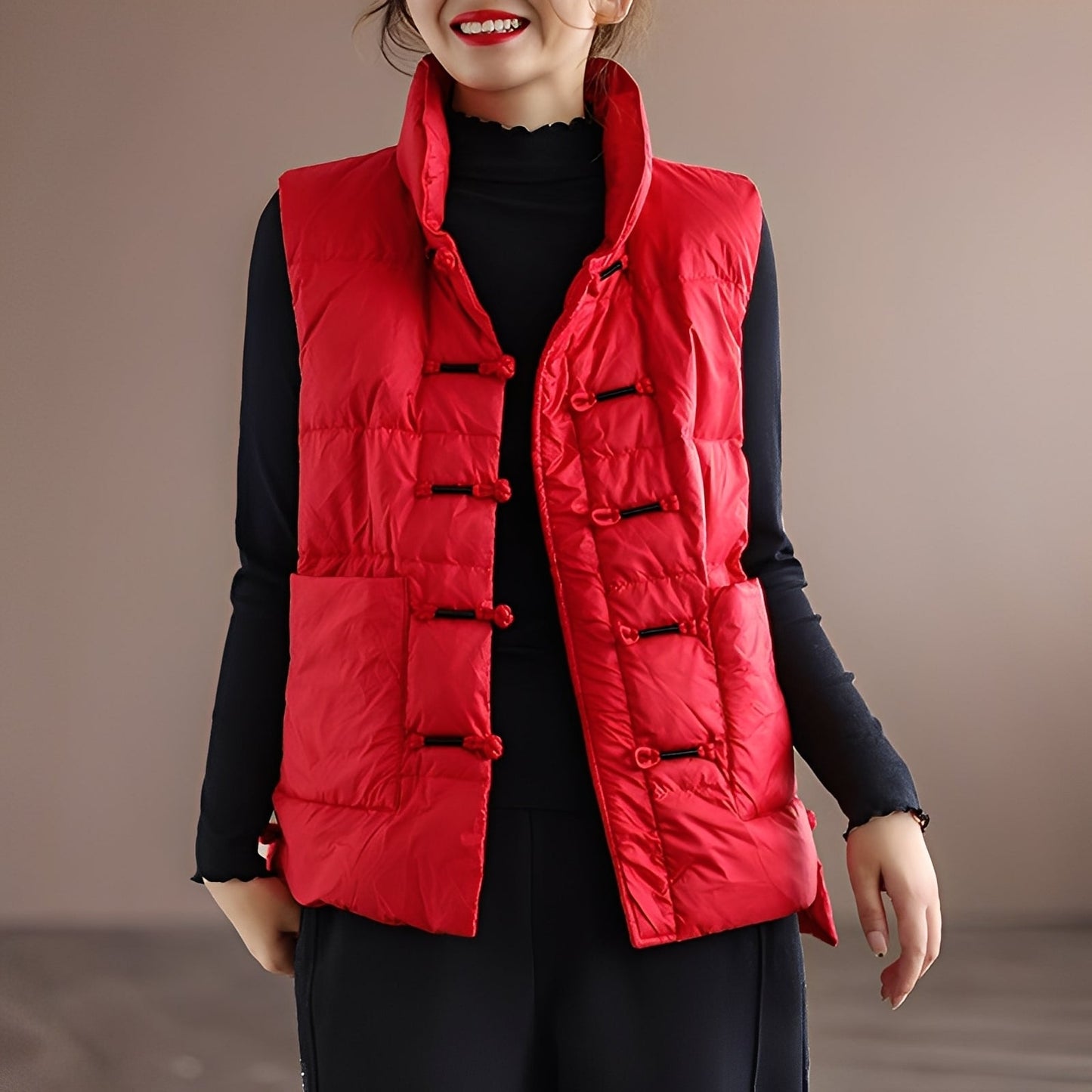 Amayah - Bequeme Winterweste mit Taschen für Damen