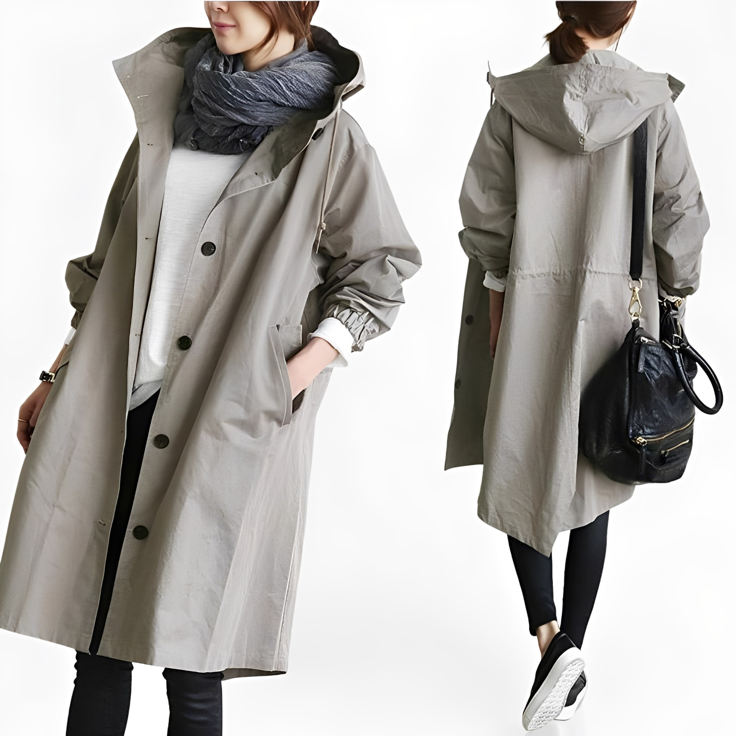 Giselle - Wasserfeste Regenjacke mit Kapuze für Damen