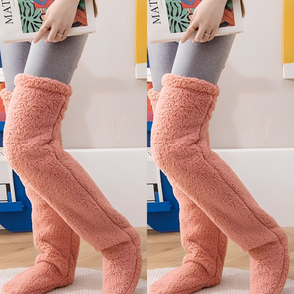 Camellia - Warme, knielange Wintersocken für Damen