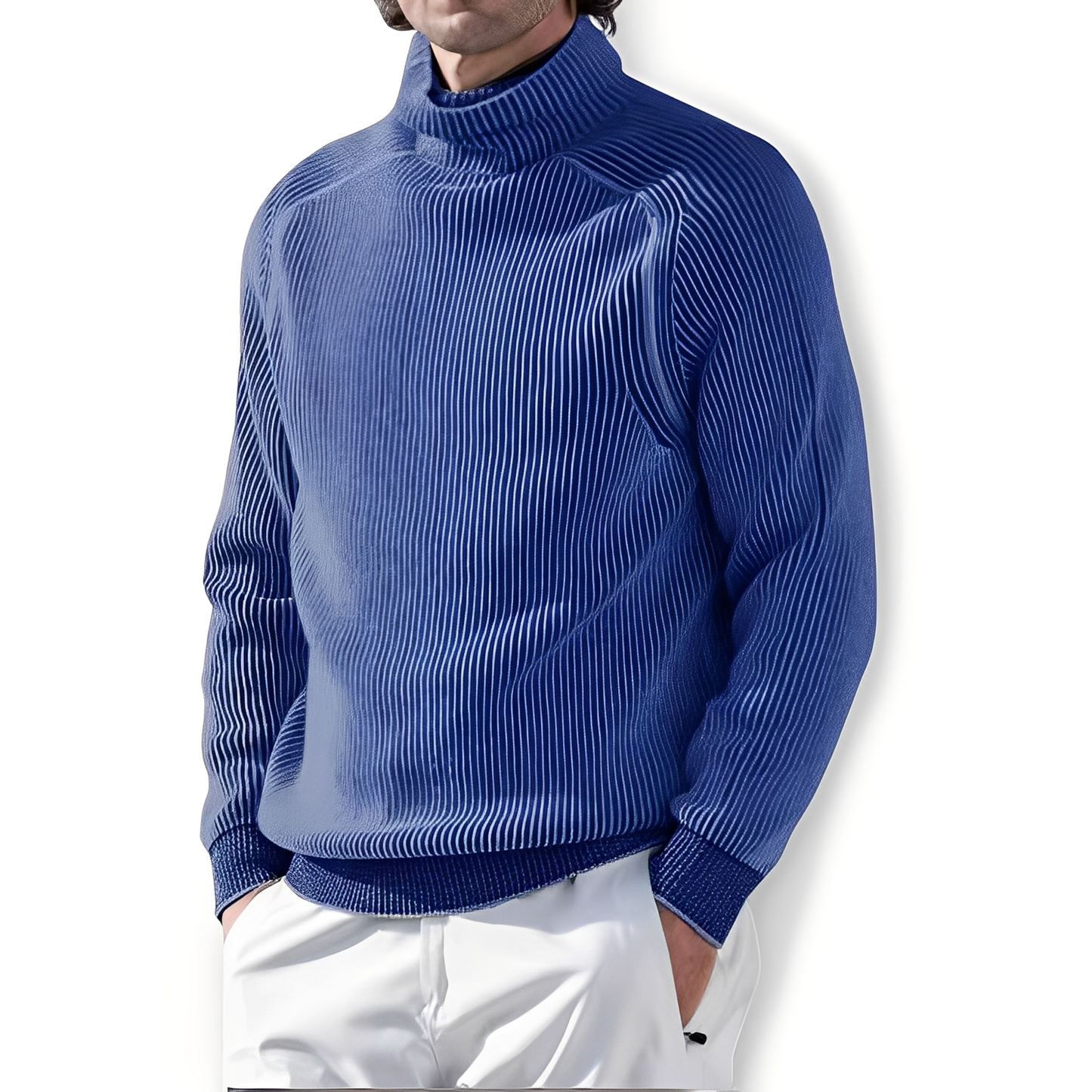 Jarrett - Herren-Kaschmirpullover mit hohem Kragen