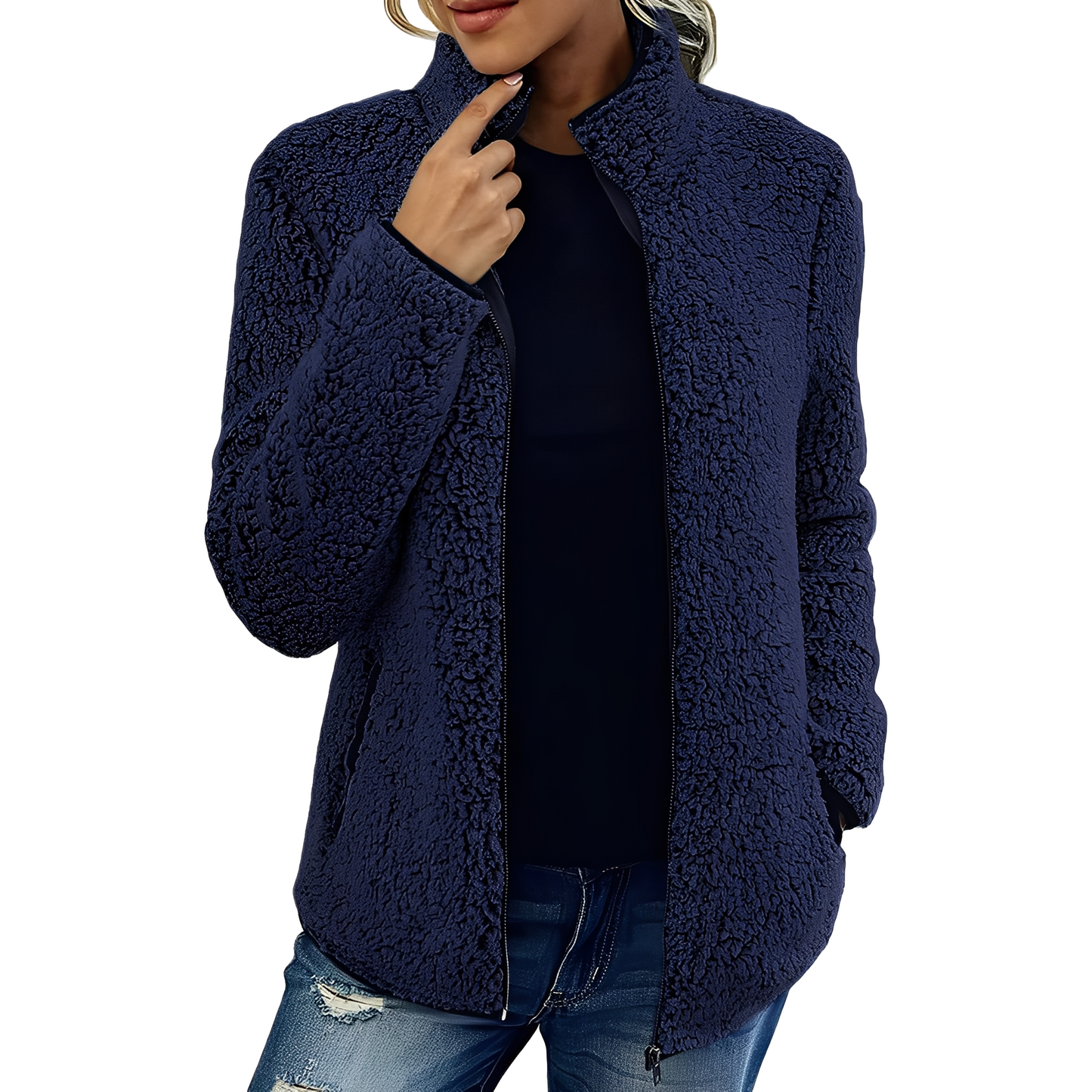 Larissa - Stilvolle und warme Damen-Fleecejacke