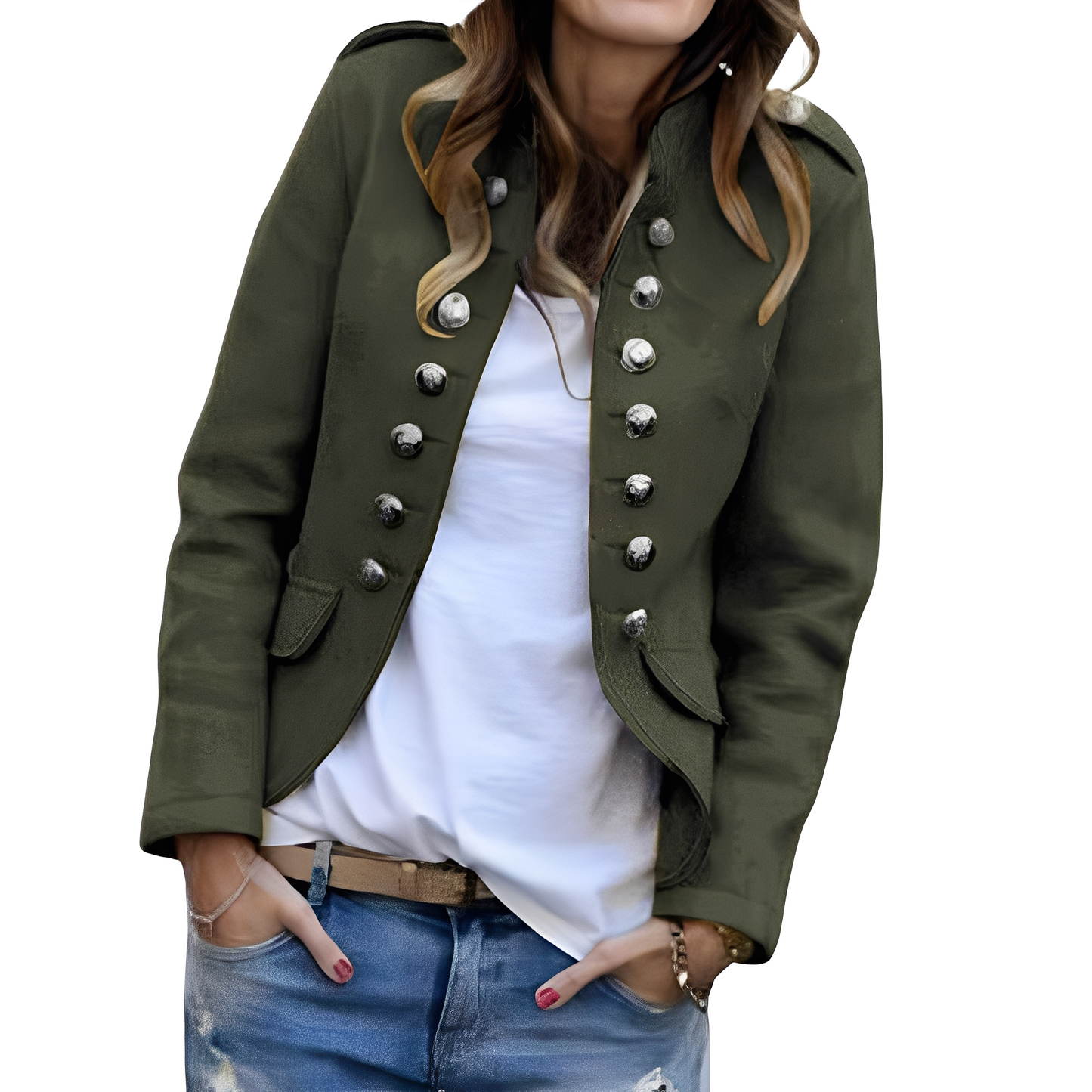 Rhoda - Eleganter Damenblazer mit Stehkragen