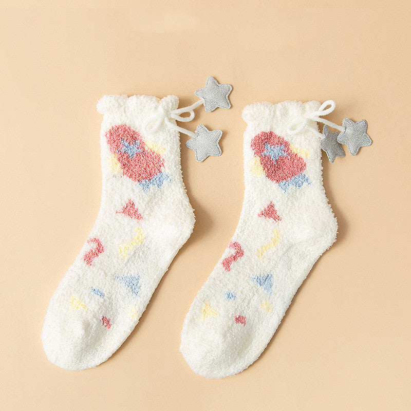 Ramona - Stilvolle, wärmende Fleece-Wintersocken für Damen