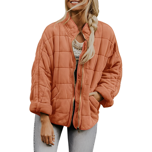 Luana - Frauenjacke mit leichtem Steppdesign und Taschen