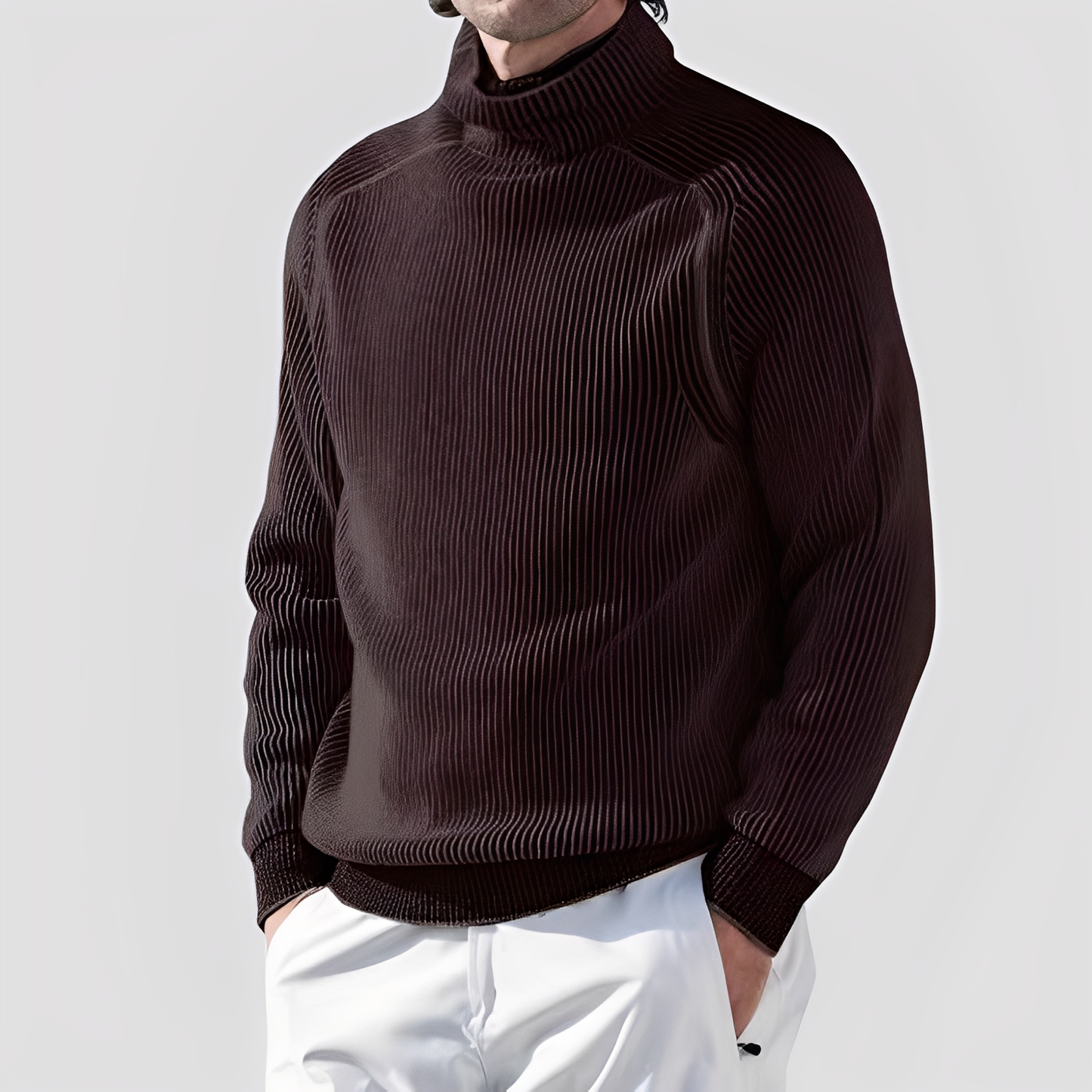 Chadwick - Stilvoller, warmer Herren-Rollkragenpullover aus Wolle