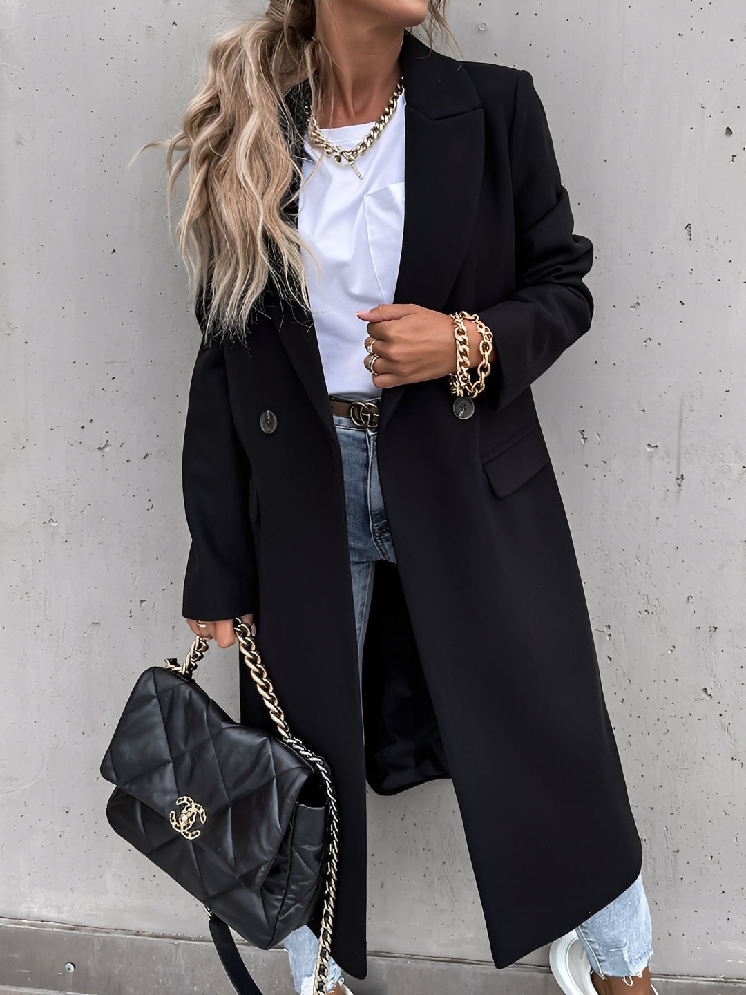 Moriah - Eleganter und warmer Damen-Wollmantel