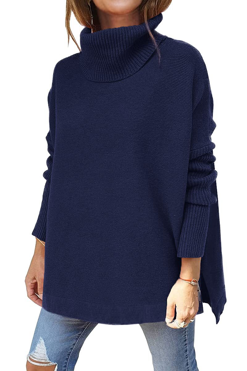 Macey - Damen-Wollpullover mit hohem Kragen für extra Wärme