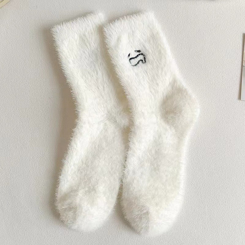 Catherina - Bezaubernde, mittellange Damen-Kuschelsocken
