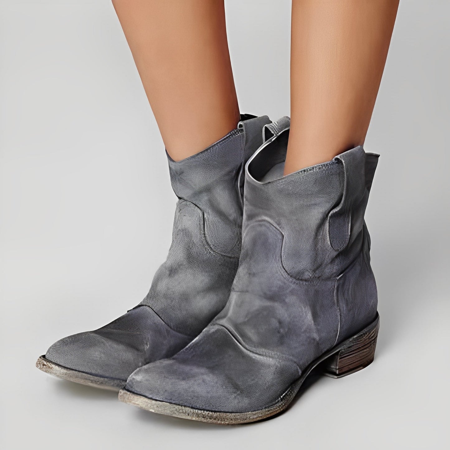 Adaline - Damen-Cowboystiefel im Retro-Look mit kleinem Absatz