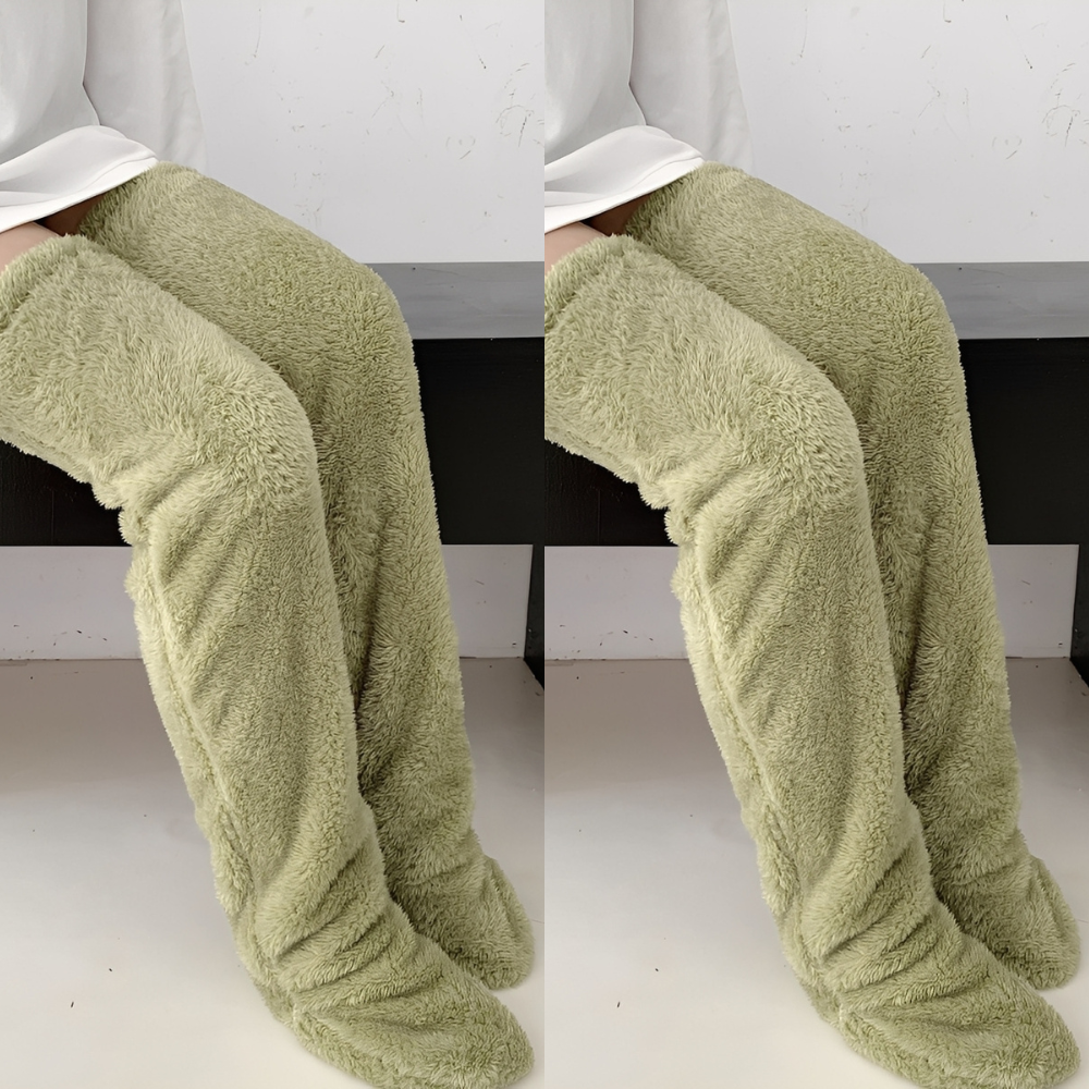 Camellia - Warme, knielange Wintersocken für Damen