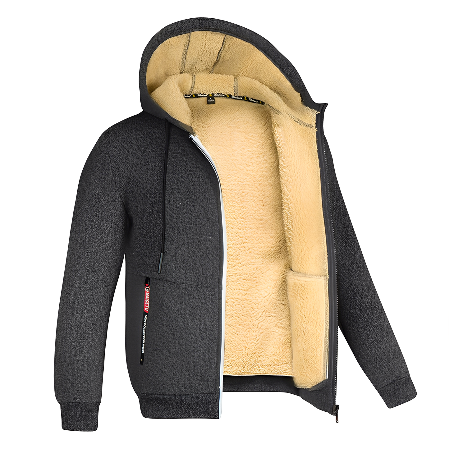 Davin - Gemütliche Fleecejacke für Männer mit Kapuze