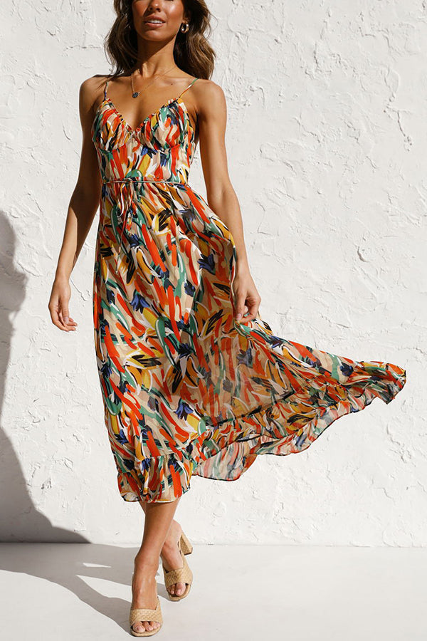 Charité – Farbenfrohes Midi-Kleid