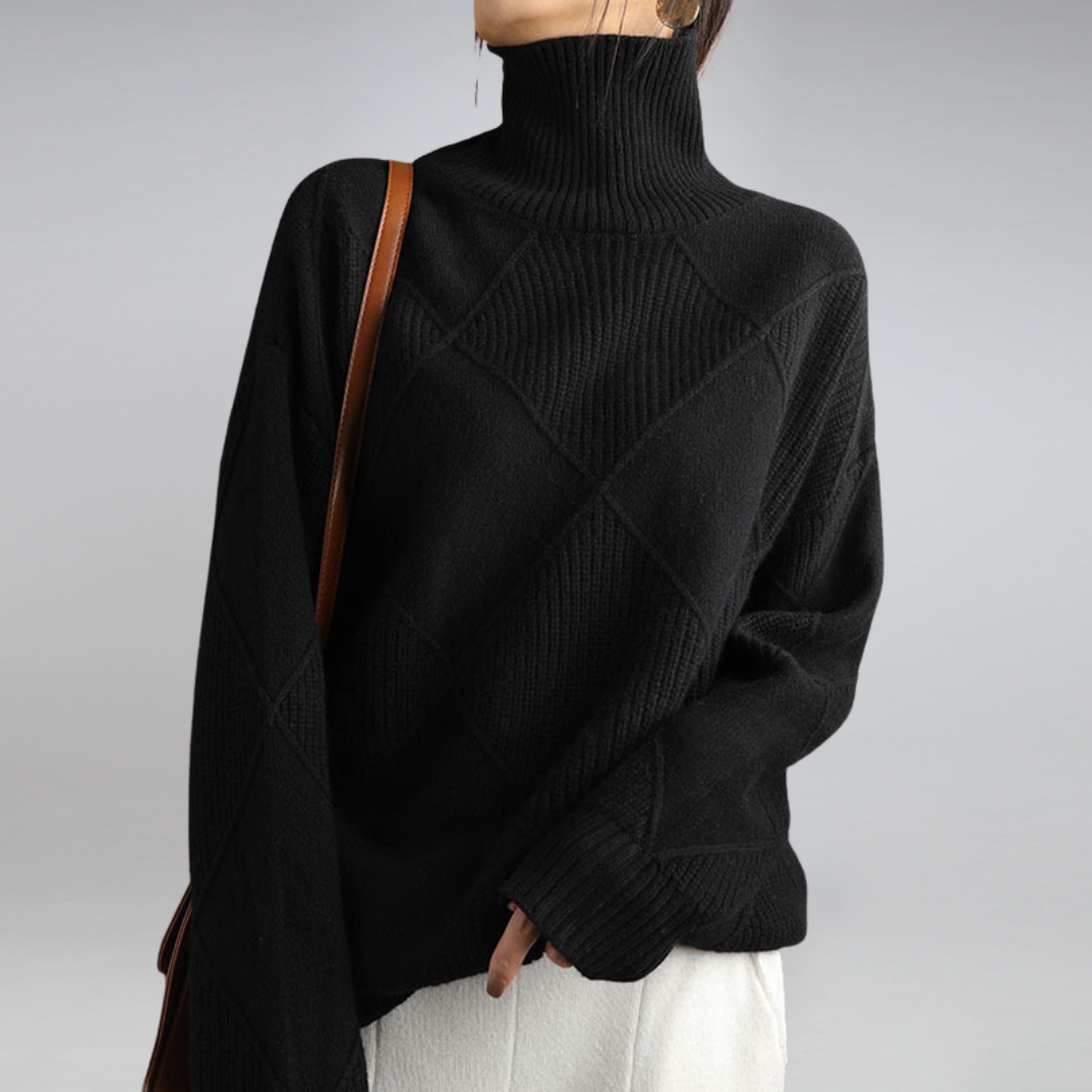 Camille – Damen-Kaschmir-Rollkragenpullover