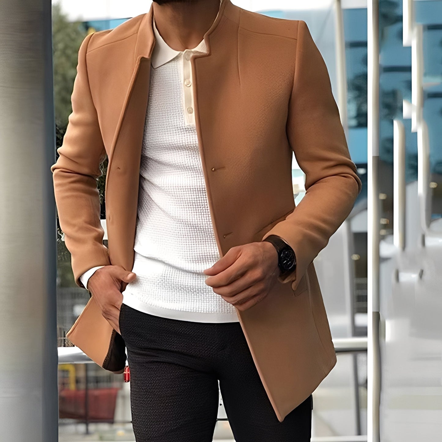 Joshua - Stilvolle eng geschnittene Jacke für Herren
