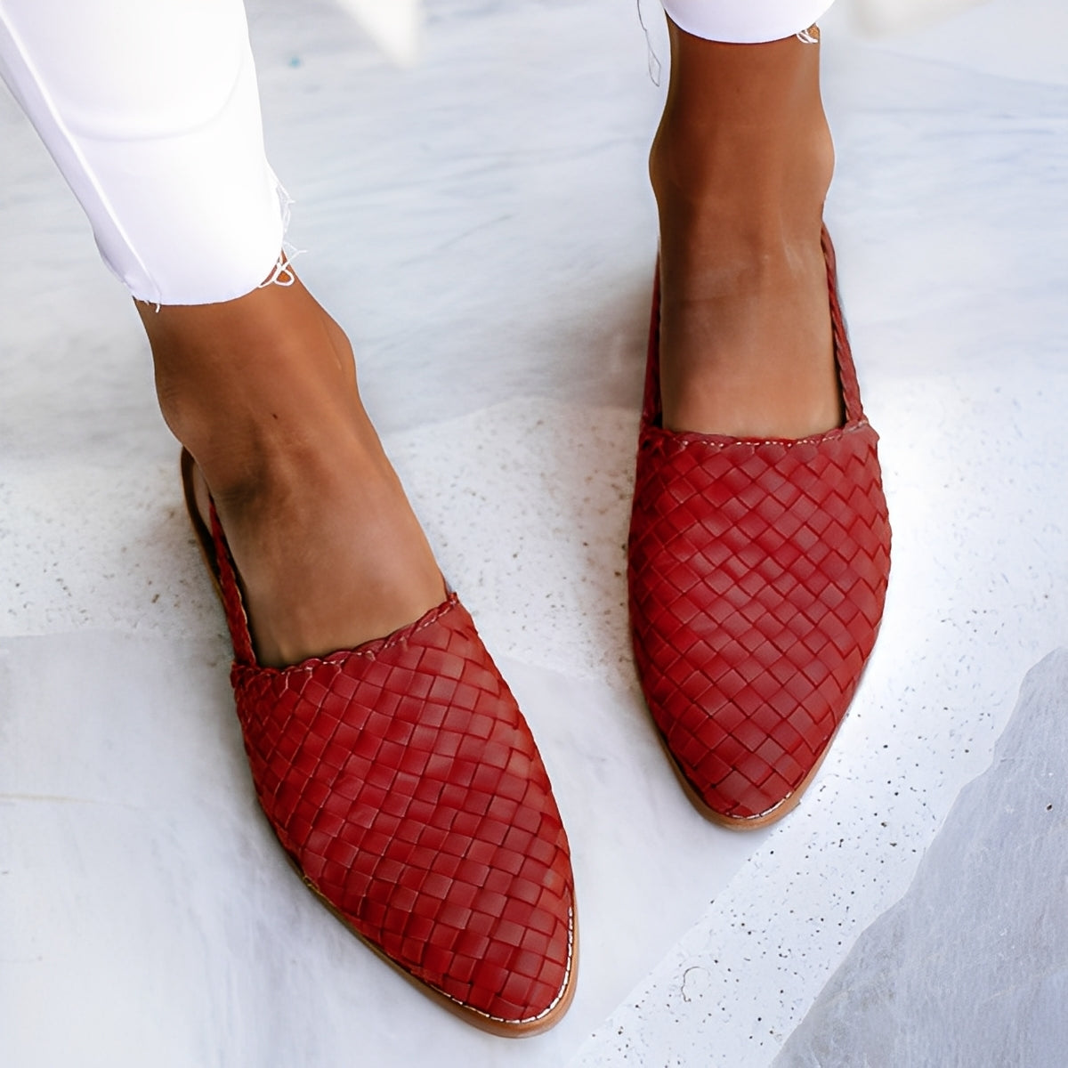 Shirley - Modische Damenflats mit spitzem Design