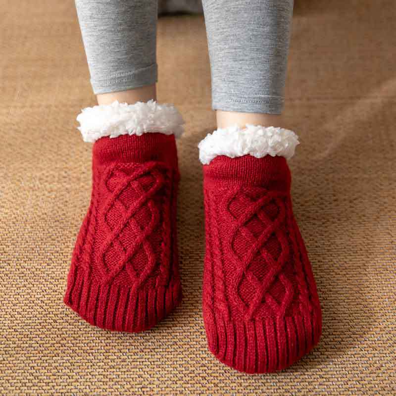 Raquel - Bequeme und rutschfeste Damenplüschsocken für die Winterzeit