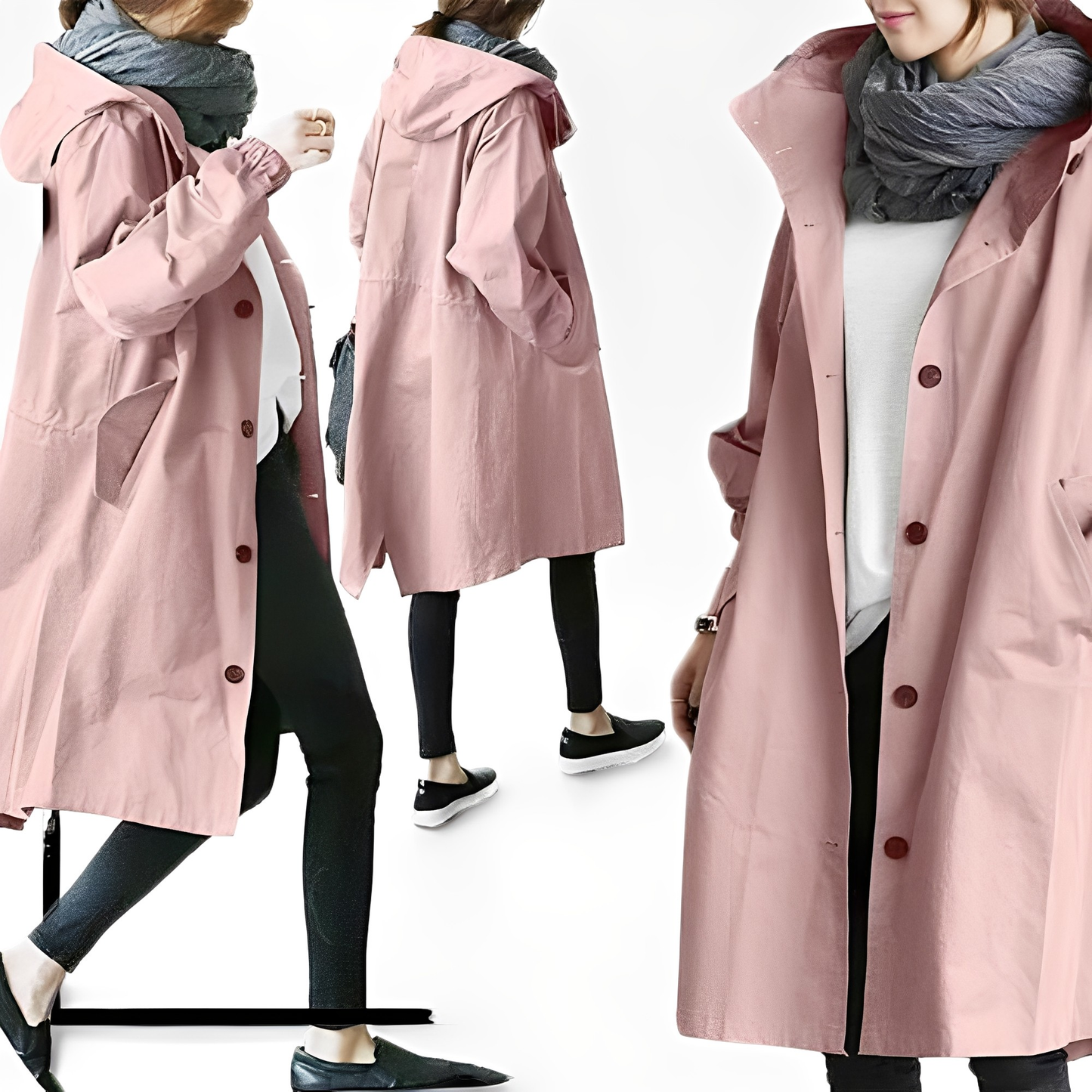 Giselle - Wasserfeste Regenjacke mit Kapuze für Damen