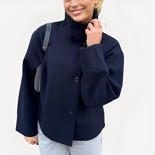 Carolyn - Stilvolle Wolljacke für Damen mit einem Knopf