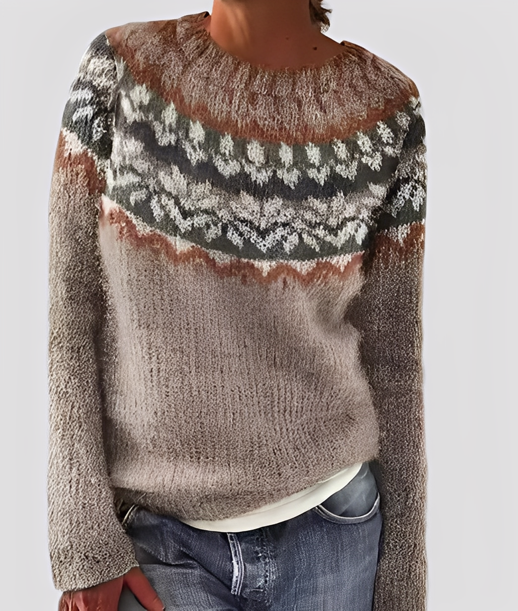 Christal - Damen-Wollpullover, elegant und locker geschnitten