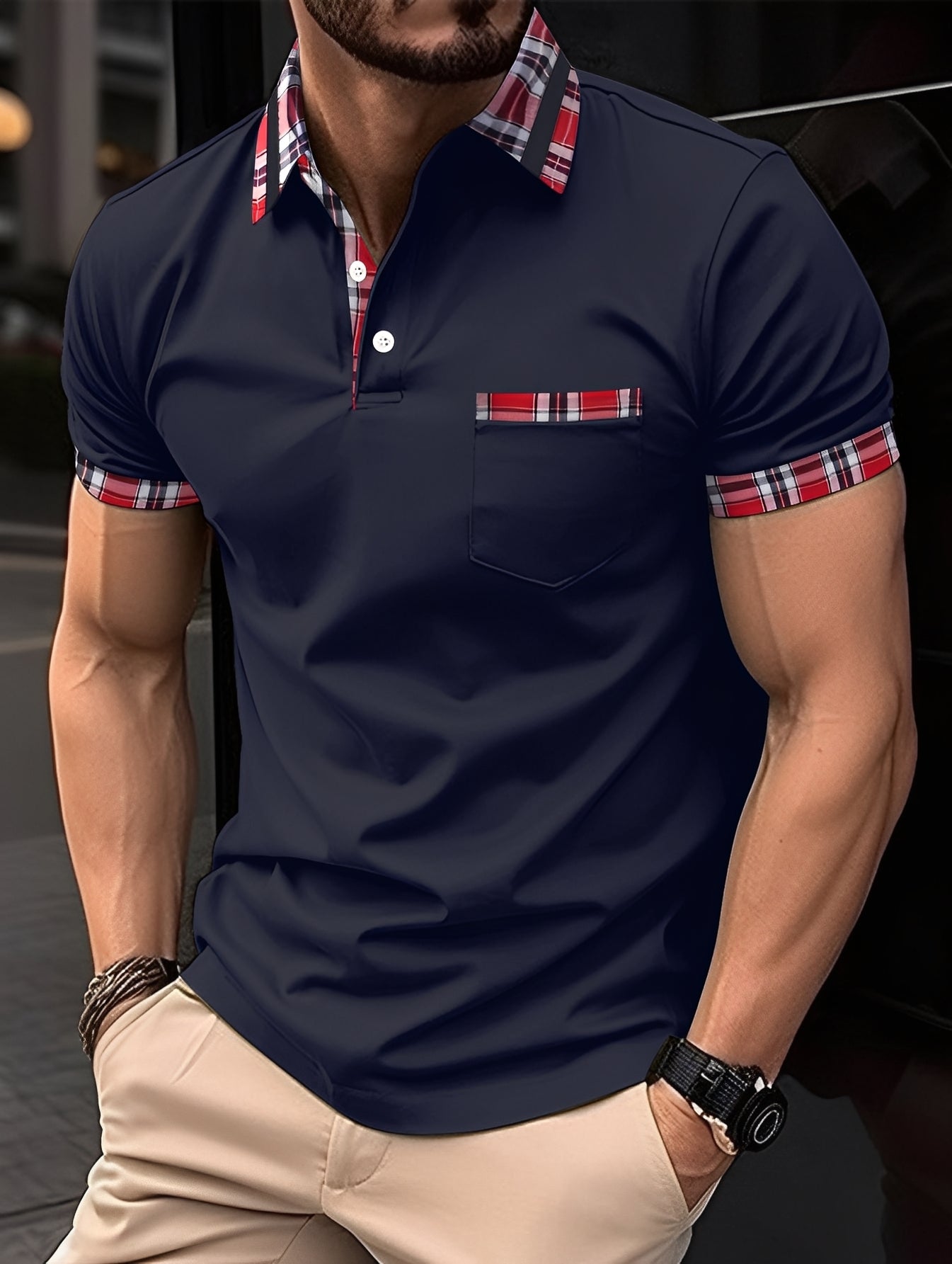 Ryker - Stilvolles Herren-Poloshirt mit Brusttasche