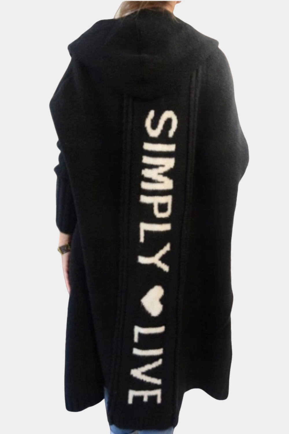 Melyssa - Damenstrickjacke, lang und locker geschnitten