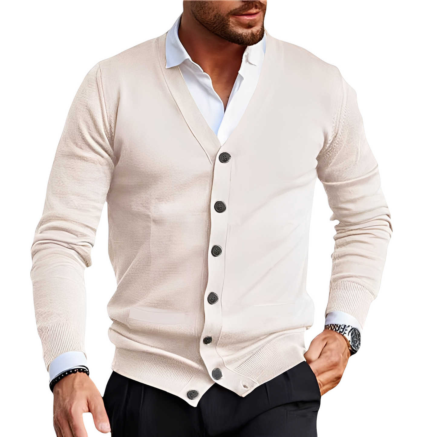 Holden - Komfortable Herrenjacke aus Baumwolle mit Knöpfen