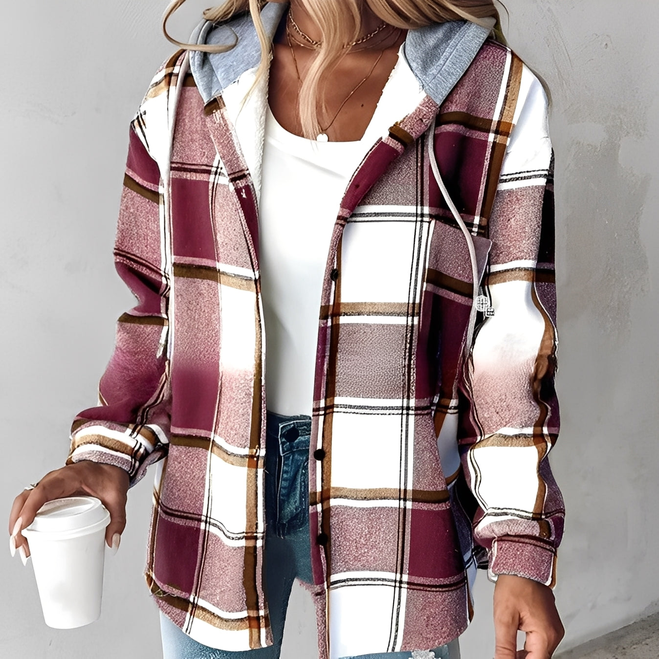 Briana - Bequeme, warme Damen-Hoodie-Jacke