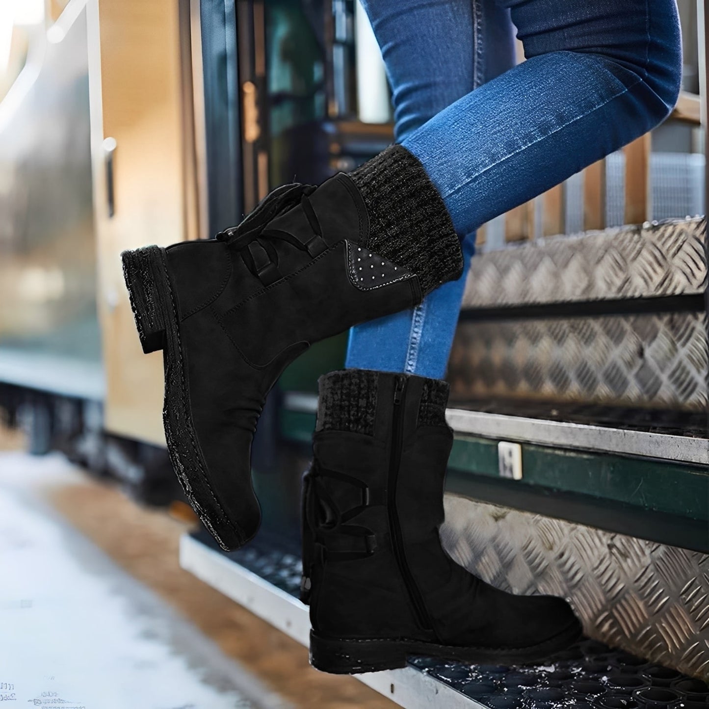 Alisonya - Wasserdichte Damen-Winterstiefel