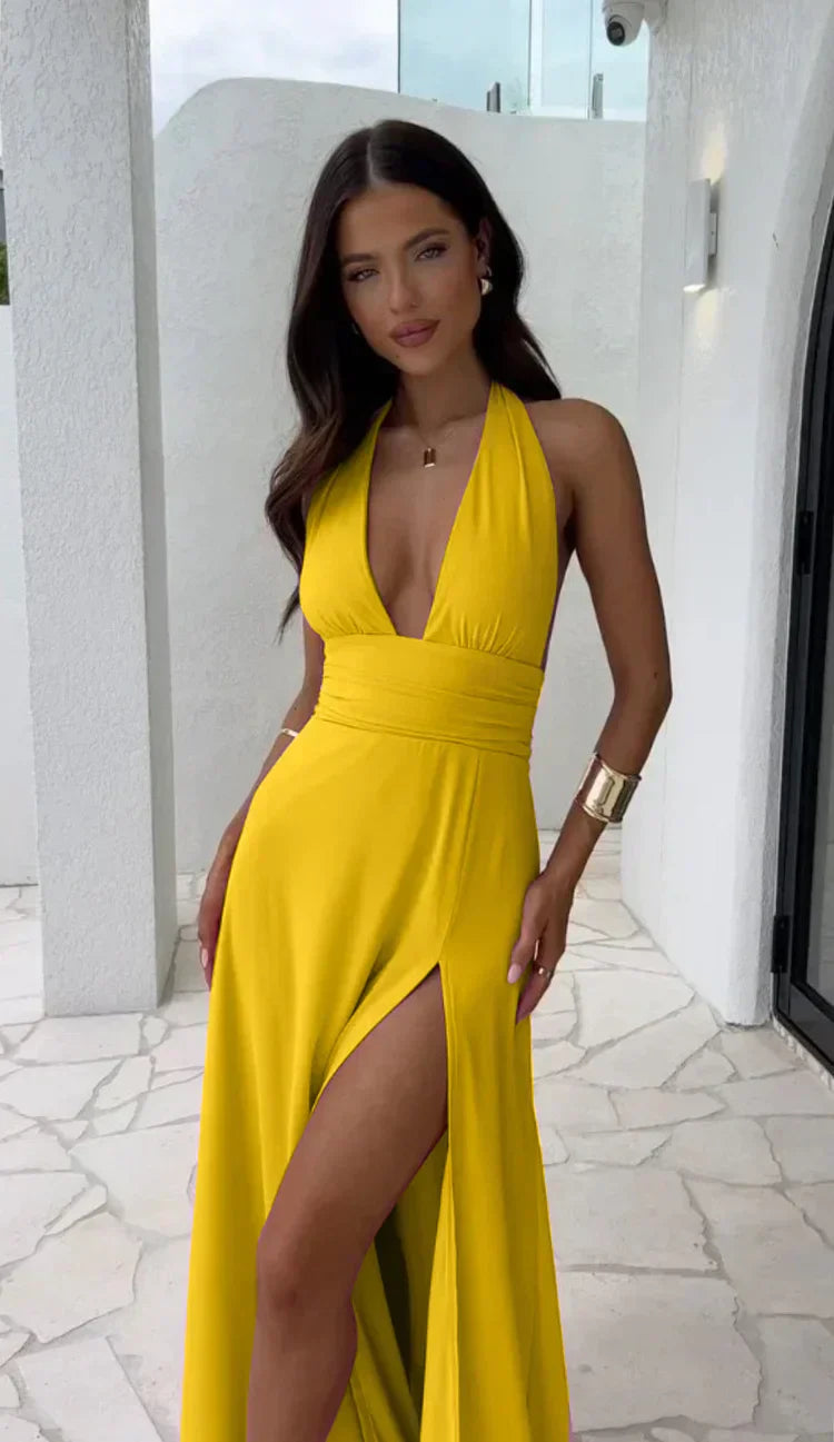 Madison – Kleid mit tiefem V-Schnitt