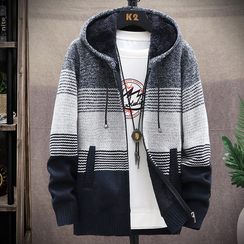 Dawson - Langer Herren-Hoodie-Mantel
