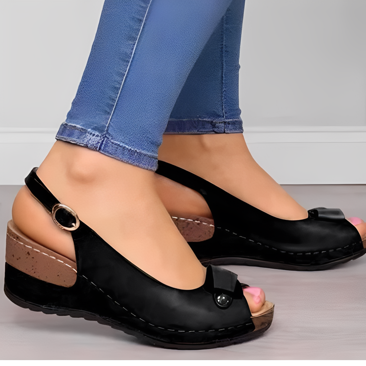 Neville - Komfortable Damenschuhe mit Keilabsatz