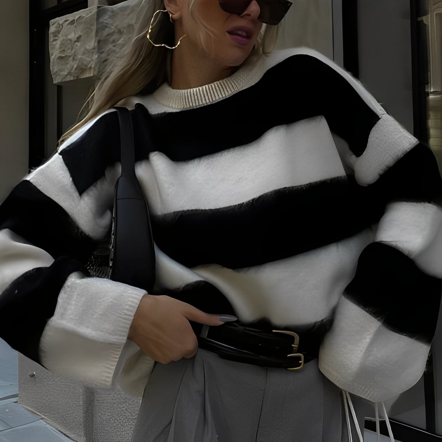 Shanelle - Klassischer Damenpullover mit Rundhalsausschnitt