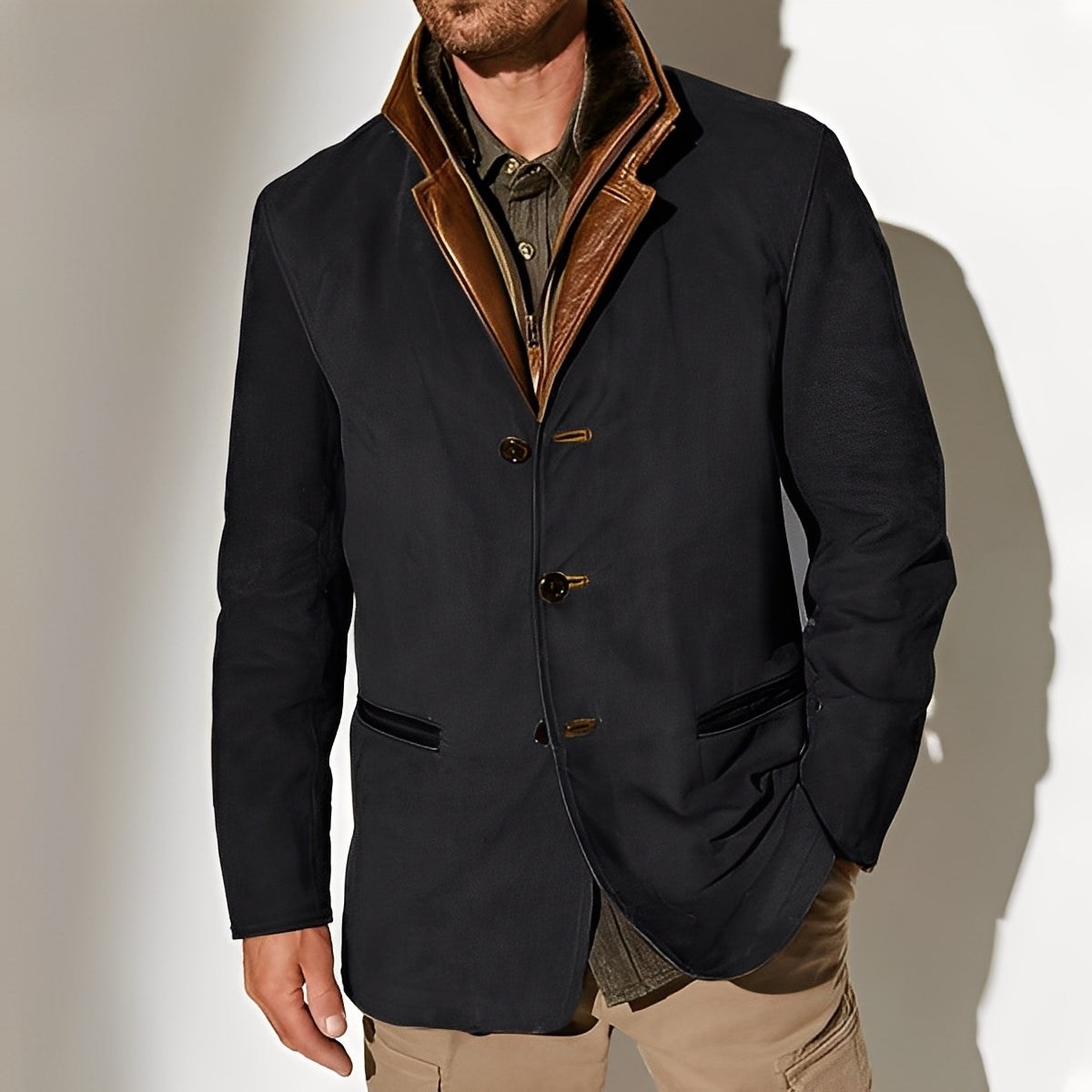 Durward - Herrenjacke im traditionellen Design mit Taschen